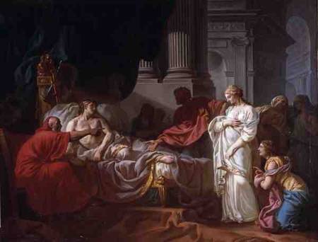 Antiochus and Stratonice à Jacques Louis David