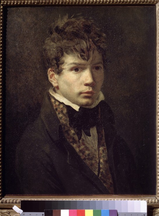Portrait of a young man (Portrait of the artist Ingres?) à Jacques Louis David