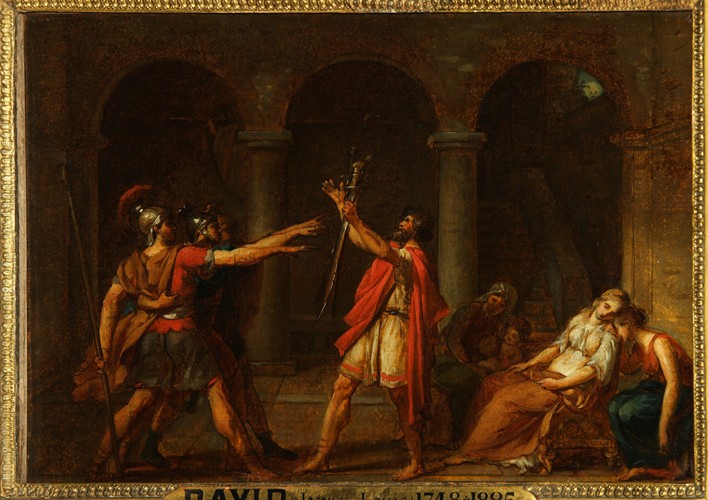 The Oath of the Horatii (Study) à Jacques Louis David