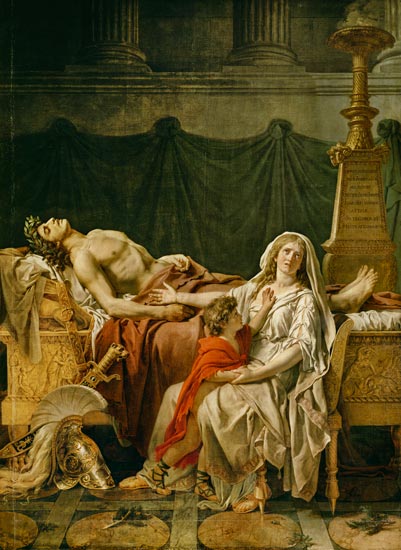 Le deuil d'Andromache à Jacques Louis David