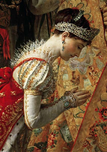 Empress Joséphine (The Coronation of Napoleon, Detail) à Jacques Louis David