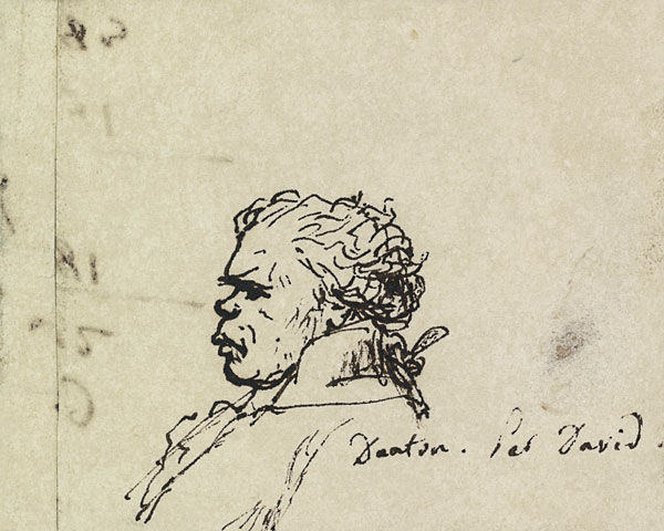 Portrait of Georges Jacques Danton (1759-1794) à Jacques Louis David