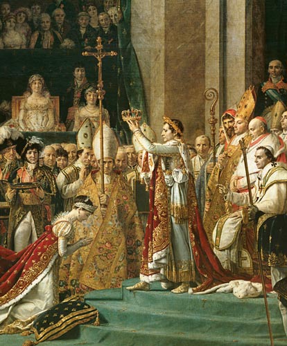 Napoleon crowns empress Joséphine à Jacques Louis David