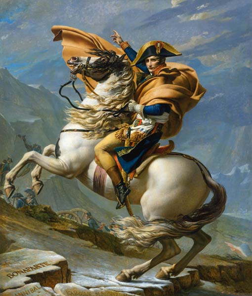 Bonaparte / Grand St.Bernard / David à Jacques Louis David