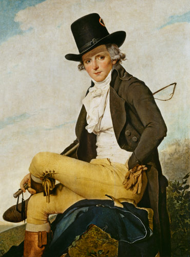 Portrait of Pierre Seriziat (1757-1847) the artist's brother-in-law à Jacques Louis David