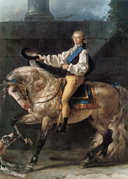 Portrait du comte Stanislas Potocki à Jacques Louis David