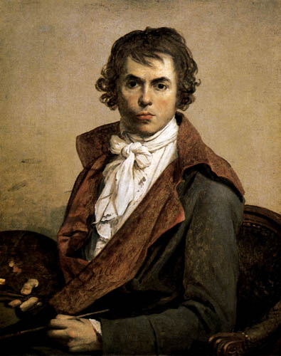 auto-portrait à Jacques Louis David
