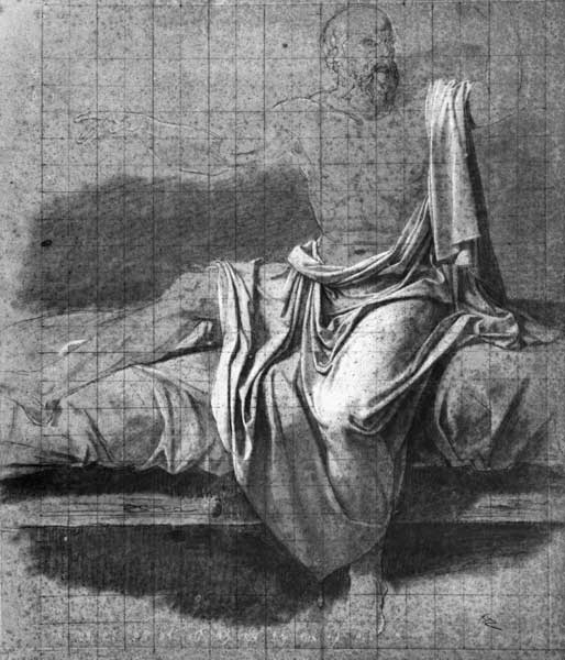 Study for the Death of Socrates à Jacques Louis David
