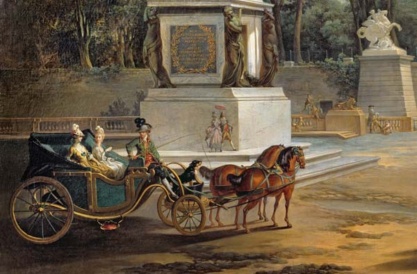 The Entrance to the Tuileries from the Place Louis XV in Paris, c.1775 (detail of 209920) à Jacques Philippe Joseph de Saint-Quentin