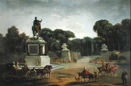 The Entrance to the Tuileries from the Place Louis XV in Paris à Jacques Philippe Joseph de Saint-Quentin