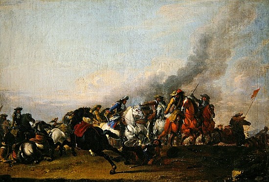 Collision of the Cavalry à Jacques (Le Bourguignon) Courtois