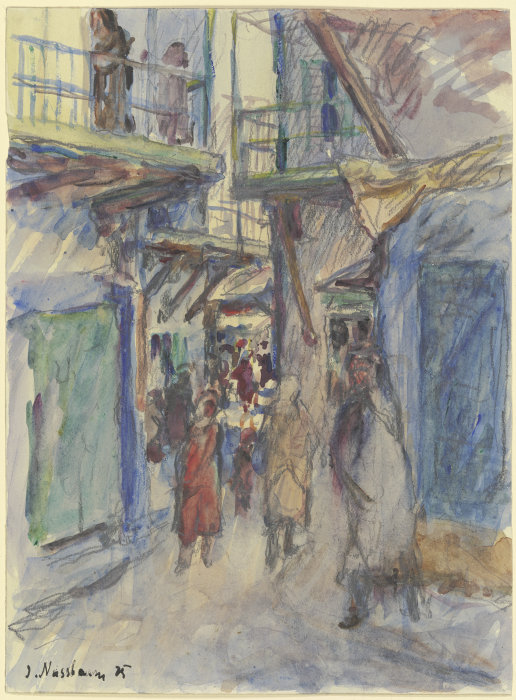 Street in Tiberias à Jakob Nussbaum