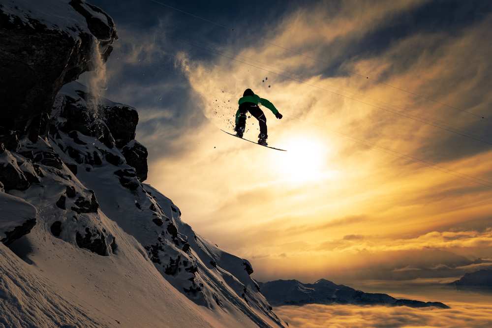 Sunset Snowboarding à Jakob Sanne