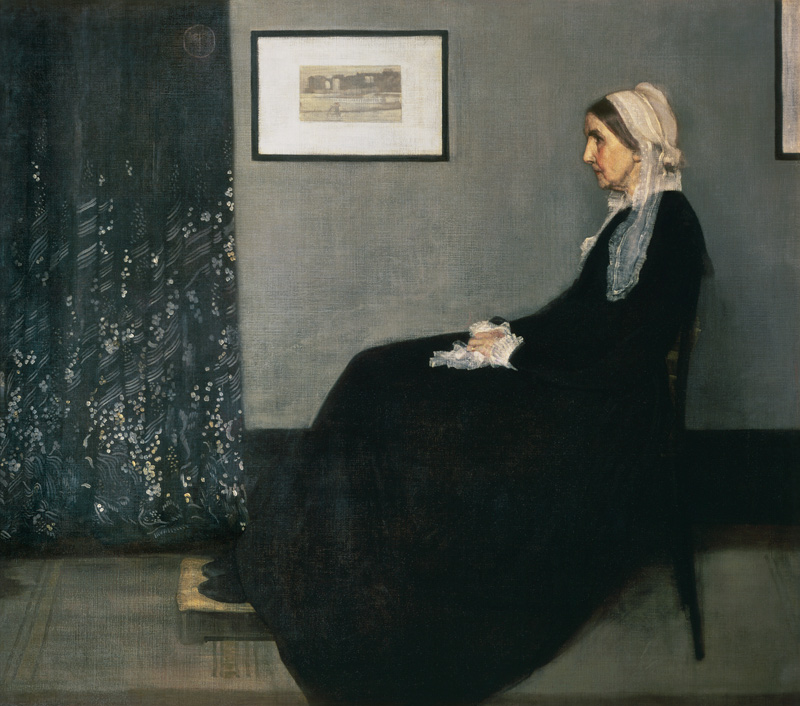 arrangement en noir et gris no. I - The Artist s Mother à James Abbott McNeill Whistler