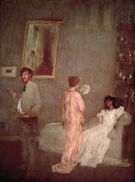 Whistler in his studio à James Abbott McNeill Whistler