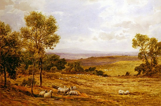 Cumberland hills from Wardrew House, Gilston à James Aumonier