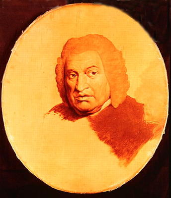 Portrait of Samuel Johnson (1709-84) c.1778-80 (oil on canvas) à James Barry