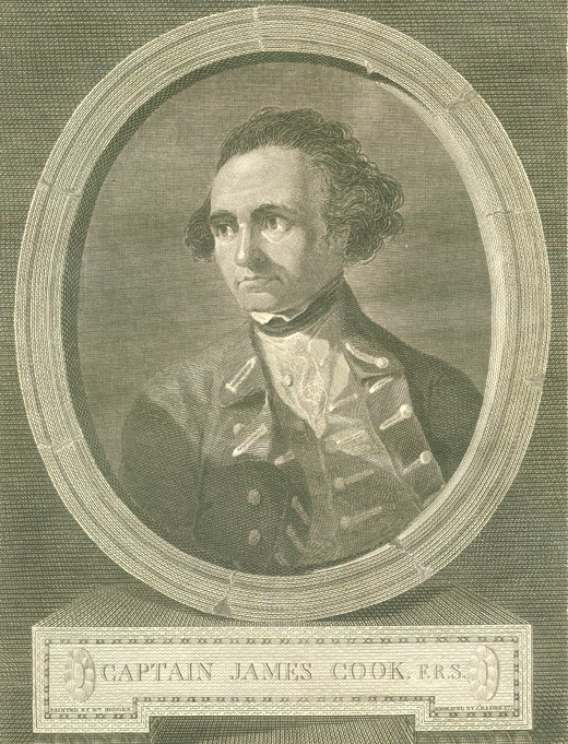 Portrait of Captain James Cook à James Basire