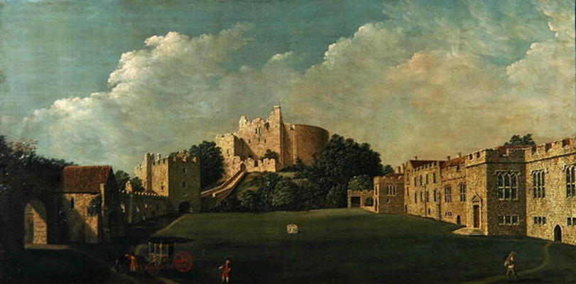 Arundel Castle Keep and Quadrangle, c.1770 (oil on canvas) à James Canter