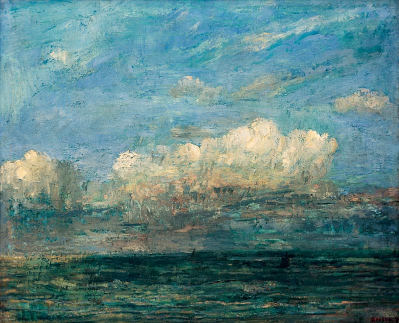 Seascape with white cloud à James Ensor