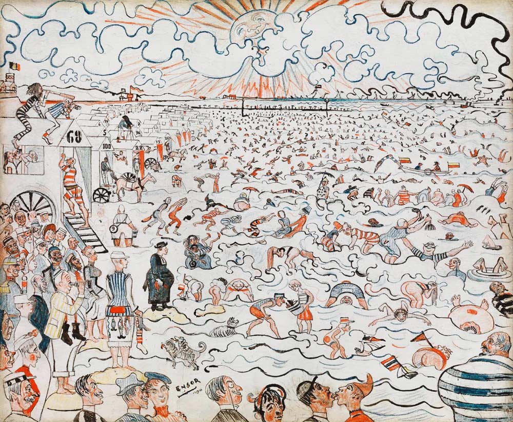 The Baths at Ostend à James Ensor