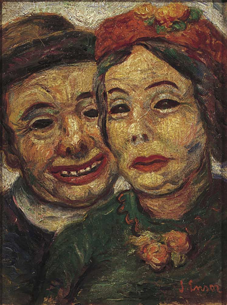 The Masked Couple, 1927 à James Ensor