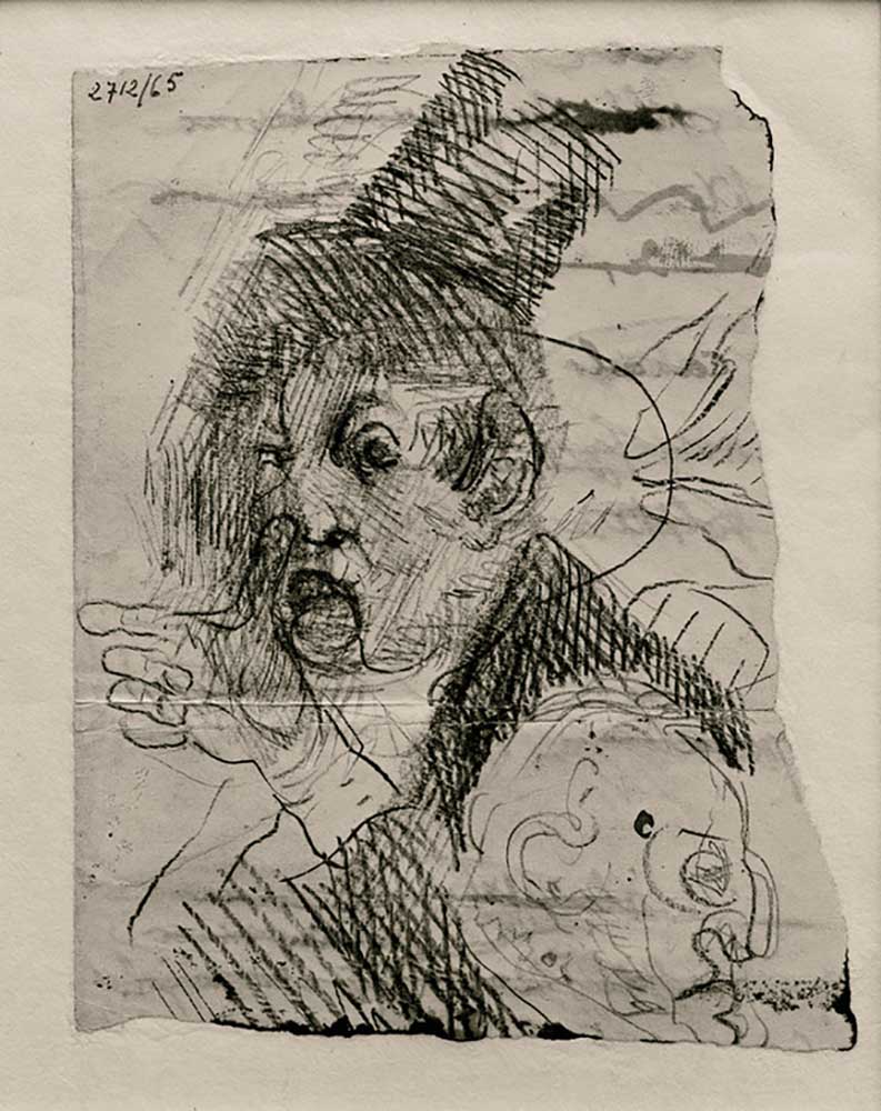 Two heads and one hand à James Ensor