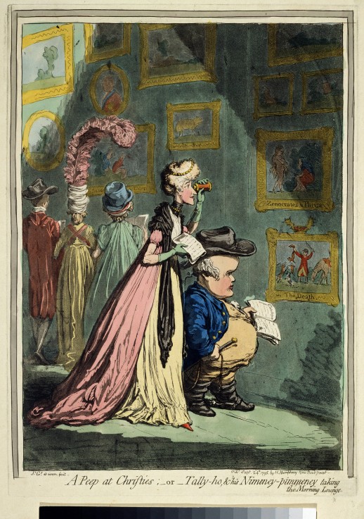 A Peep at Christies à James Gillray