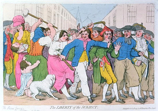 The Liberty of the Subject, publ. H. Humphrey, October 15th 1779 à James Gillray