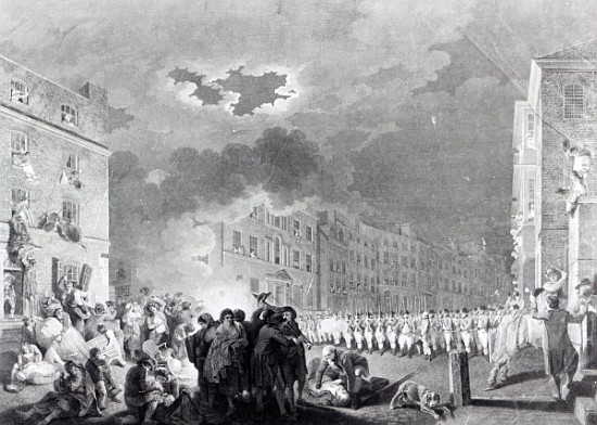 Riot in Broad Street, June 1780 à James Heath