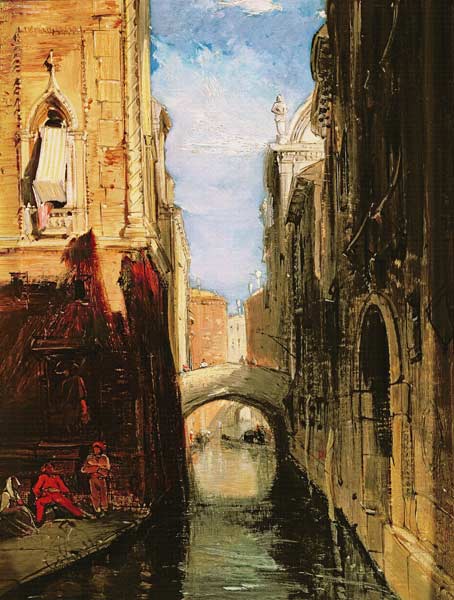 A Side Canal, Venice à James Holland