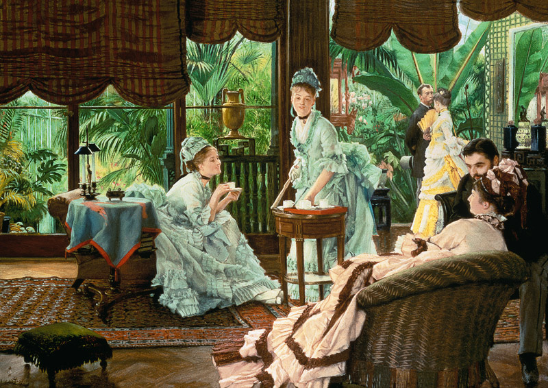 In the Conservatory (The Rivals) à James Jacques Tissot