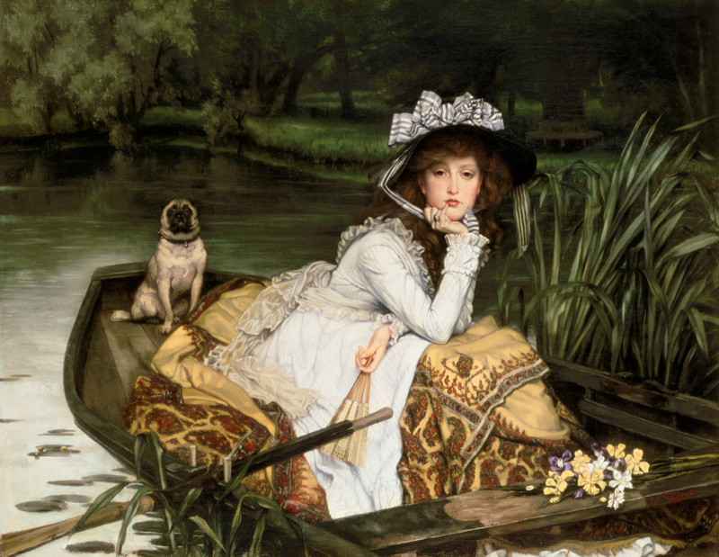 Young Woman in a Boat, or Reflections à James Jacques Tissot