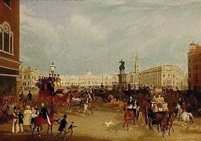 Le Trafalgar Square à Londres
