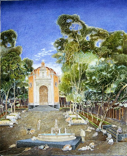 The Chapel of La Conchita, 2001 (oil on canvas)  à  James  Reeve