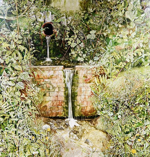 The Land Drain, 1977 (oil on canvas)  à  James  Reeve