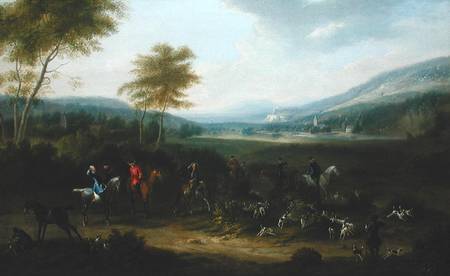 A Hunting Party in a Landscape à James Ross