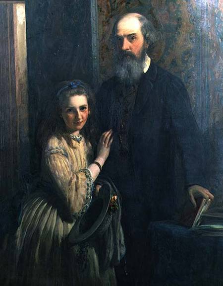 Sir William FitzHerbert with his daughter, Ida à James Sant