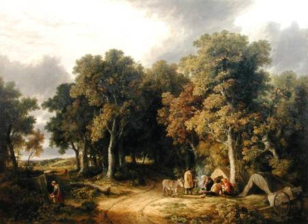 Encampment in a Wooded Landscape à James Stark