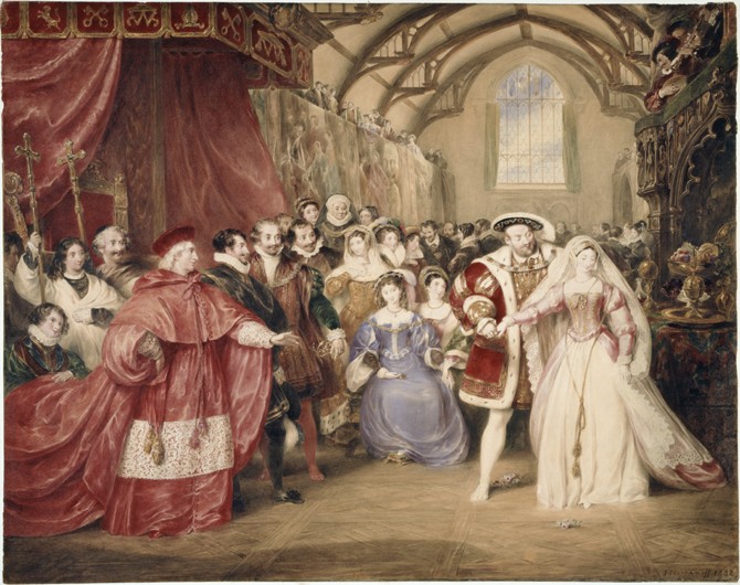 The Banquet of Henry VIII in York Place à James Stephanoff