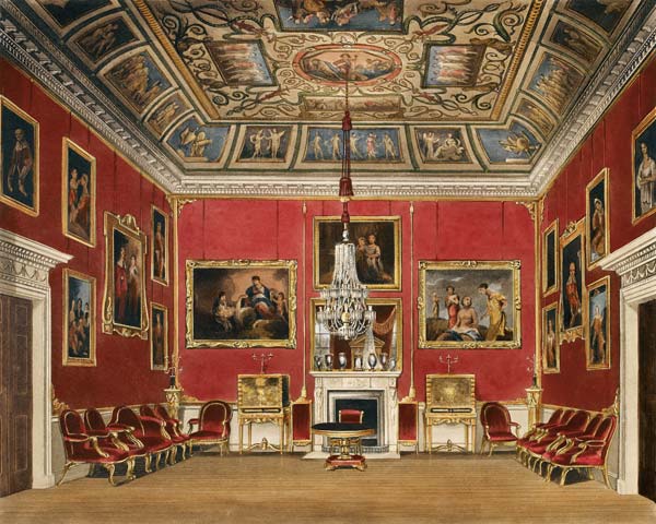 The Second Drawing Room, Buckingham House, from 'The History of the Royal Residences', engraved by T à James Stephanoff