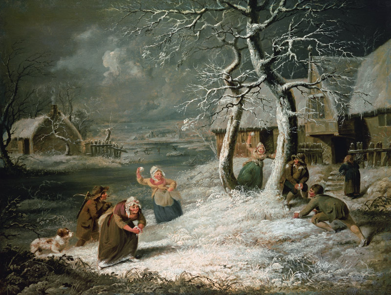 Peasants Snowballing à James Ward