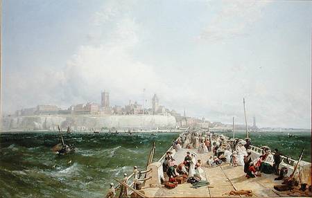 A View of Margate from the Pier à James Webb