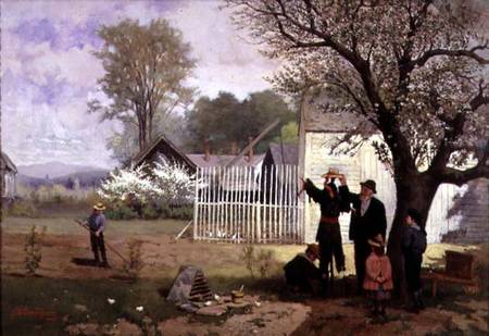 Making the Scarecrow à James Wells Champney