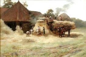 Threshing, a Scottish Farm