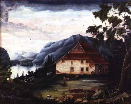 Washington's headquarters at Newburgh on the Hudson in c.1775 à James William Fosdick