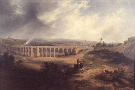 Rastrick's viaduct, London Road, Brighton à James Wilson Carmichael