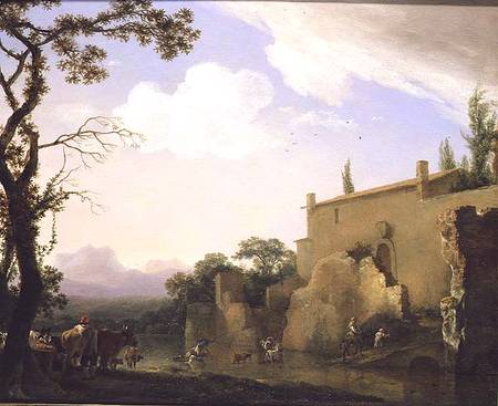 An Italianate Landscape à Jan Asselyn