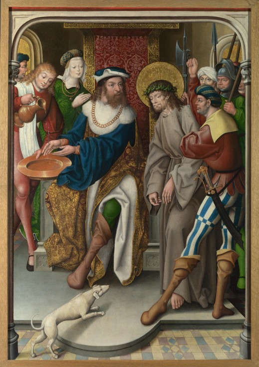 Christ before Pilate (The Liesborn Altarpiece) à Jan Baegert