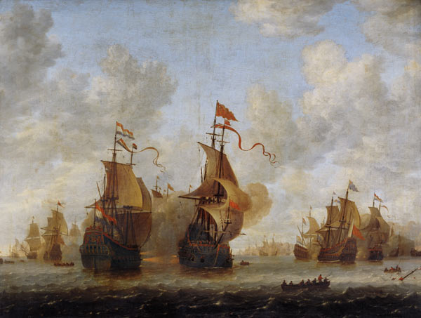 Bataille de mer. à Jan Beerstraaten